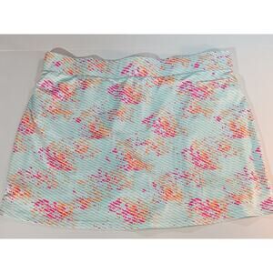 Pebble Beach XXL Golf Skort Dry-Luxe Activewear Neon Print Tennis Skirt Pocket